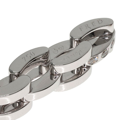 FRED 3P Diamond Ring K18 White Gold Ladies [Used]