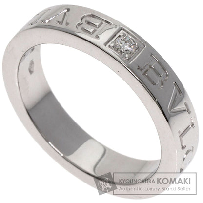 BVLGARI Double logo 1P Diamond Ring K18 White Gold Ladies [Used]