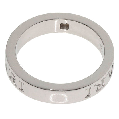 BVLGARI Double logo 1P Diamond Ring K18 White Gold Ladies [Used]