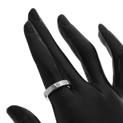 BVLGARI Double logo 1P Diamond Ring K18 White Gold Ladies [Used]