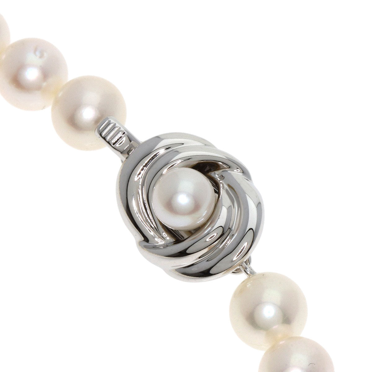 TASAKI PearlPearl Earrings 2-piece set Necklace Silver Ladies [Used]