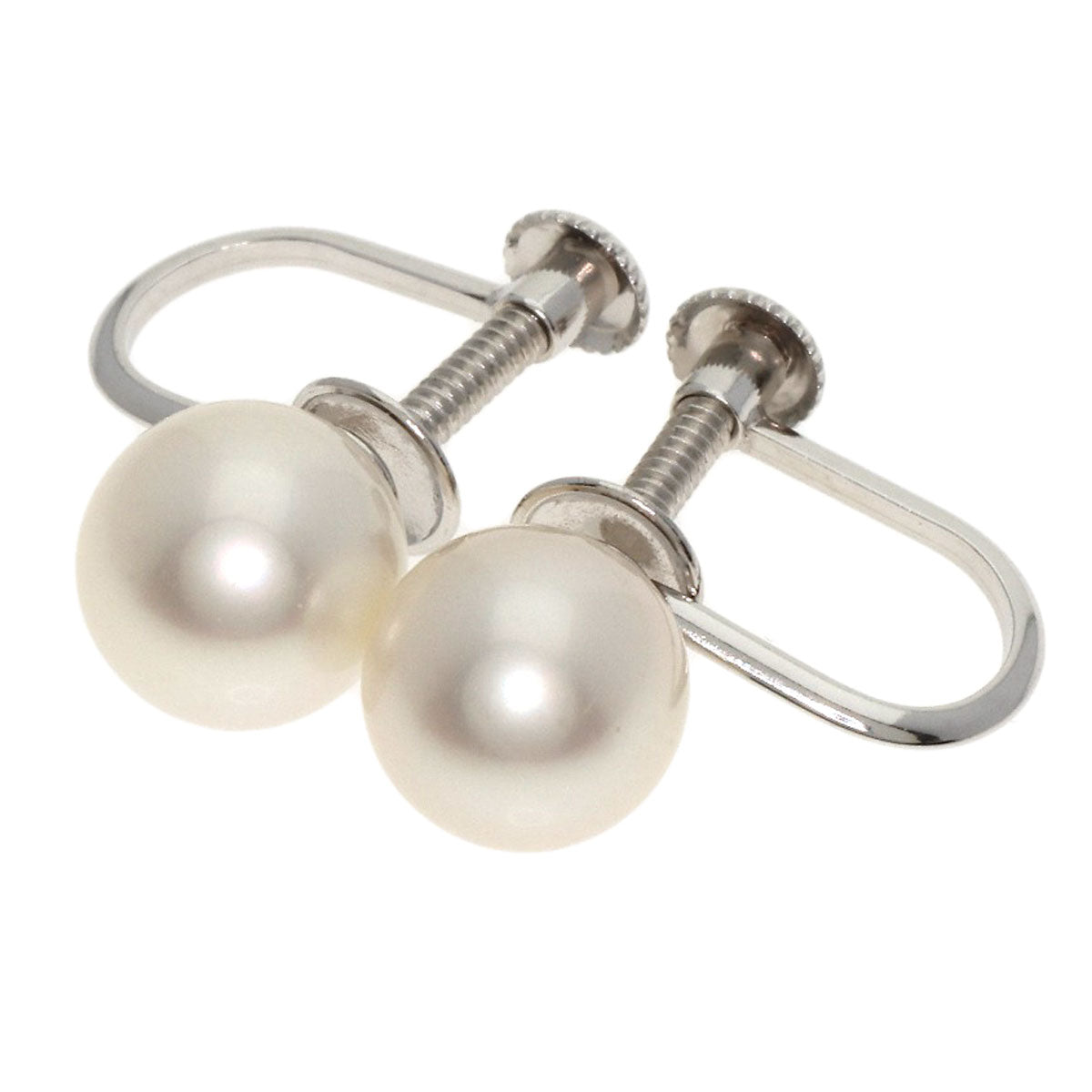 TASAKI PearlPearl Earrings 2-piece set Necklace Silver Ladies [Used]