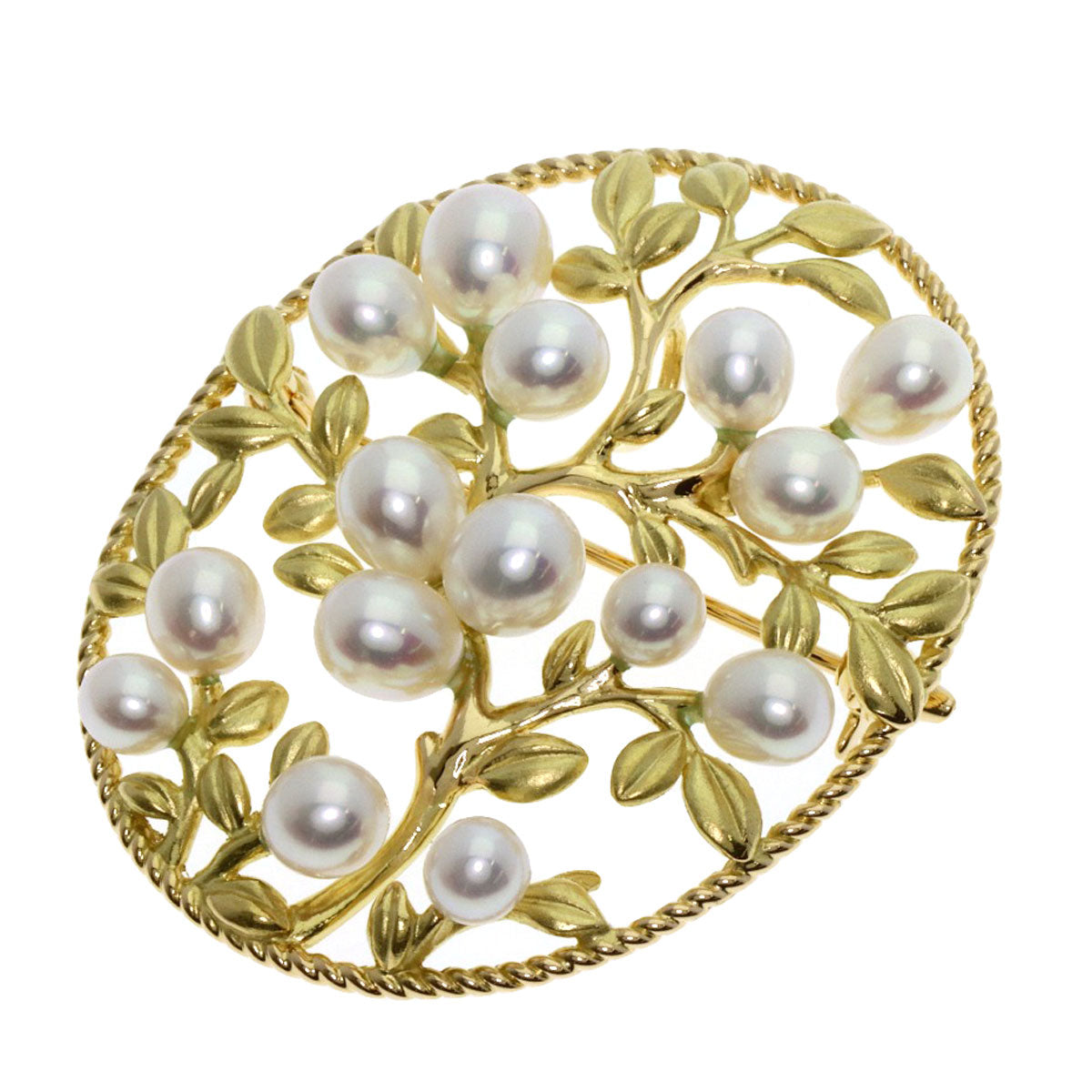TASAKI   Pearl Pearl Brooch  K18 Yellow Gold Ladies [Used]