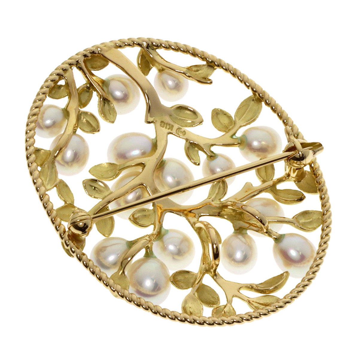 TASAKI   Pearl Pearl Brooch  K18 Yellow Gold Ladies [Used]