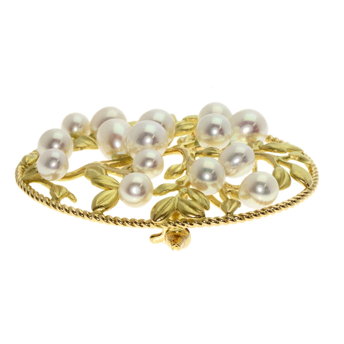 TASAKI   Pearl Pearl Brooch  K18 Yellow Gold Ladies [Used]