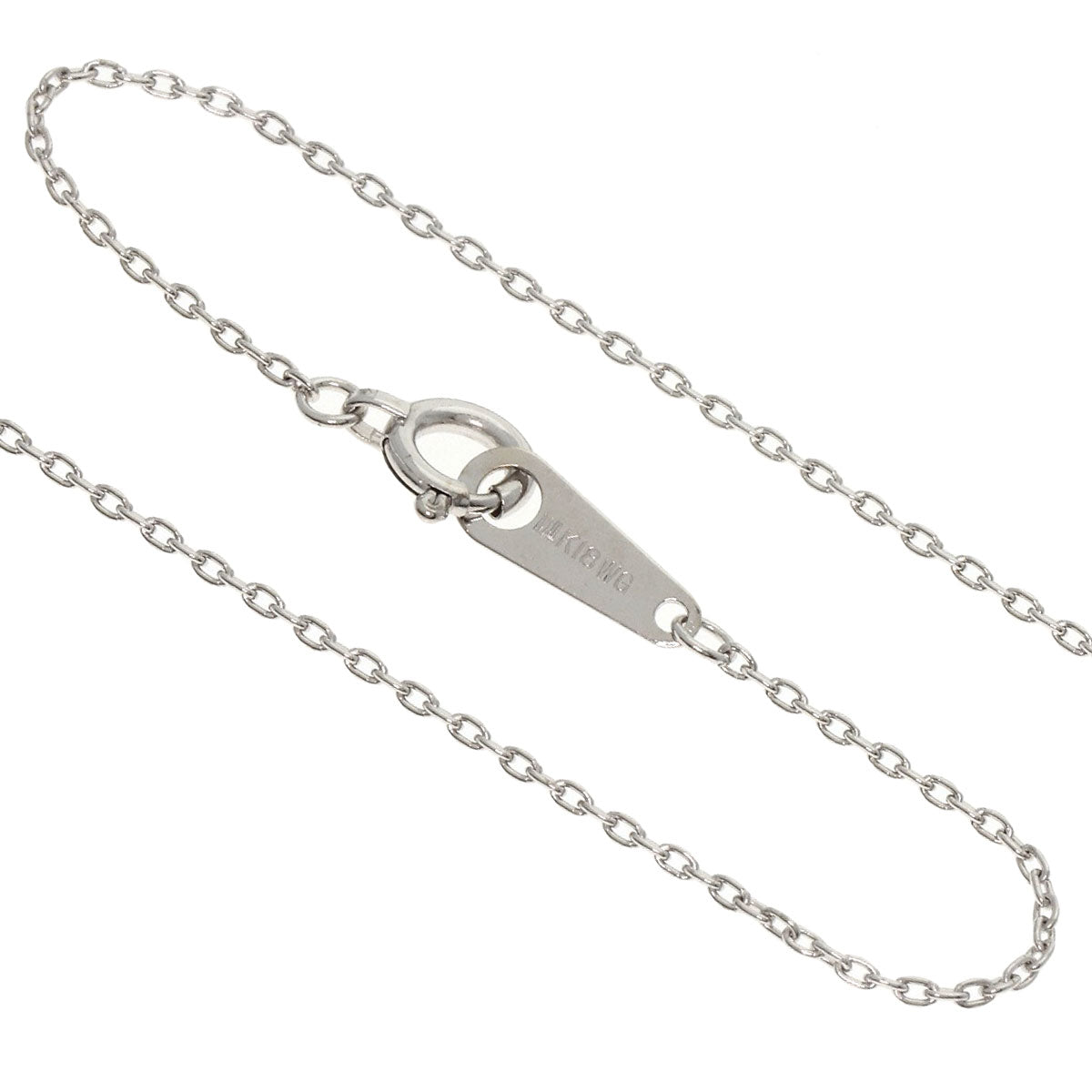 MIKIMOTO Perlita Pearl Pearl Necklace K18 White Gold Ladies [Used]