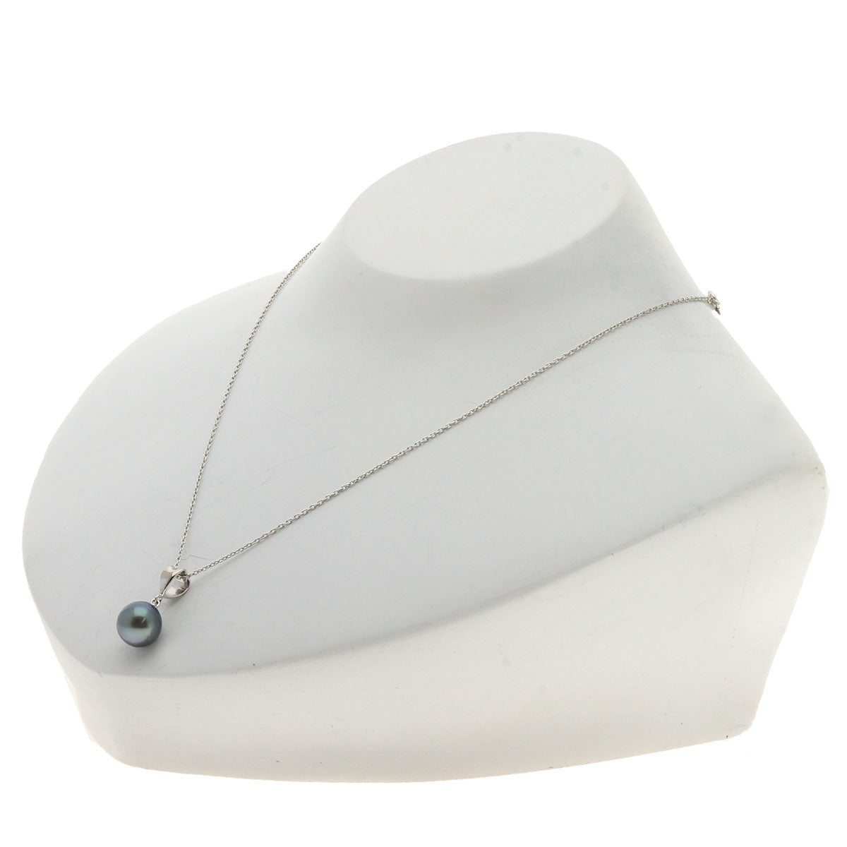 MIKIMOTO Perlita Pearl Pearl Necklace K18 White Gold Ladies [Used]
