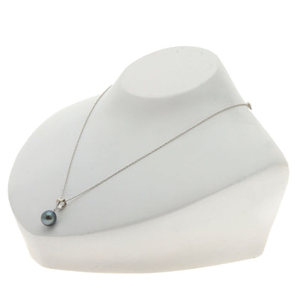 MIKIMOTO Perlita Pearl Pearl Necklace K18 White Gold Ladies [Used]