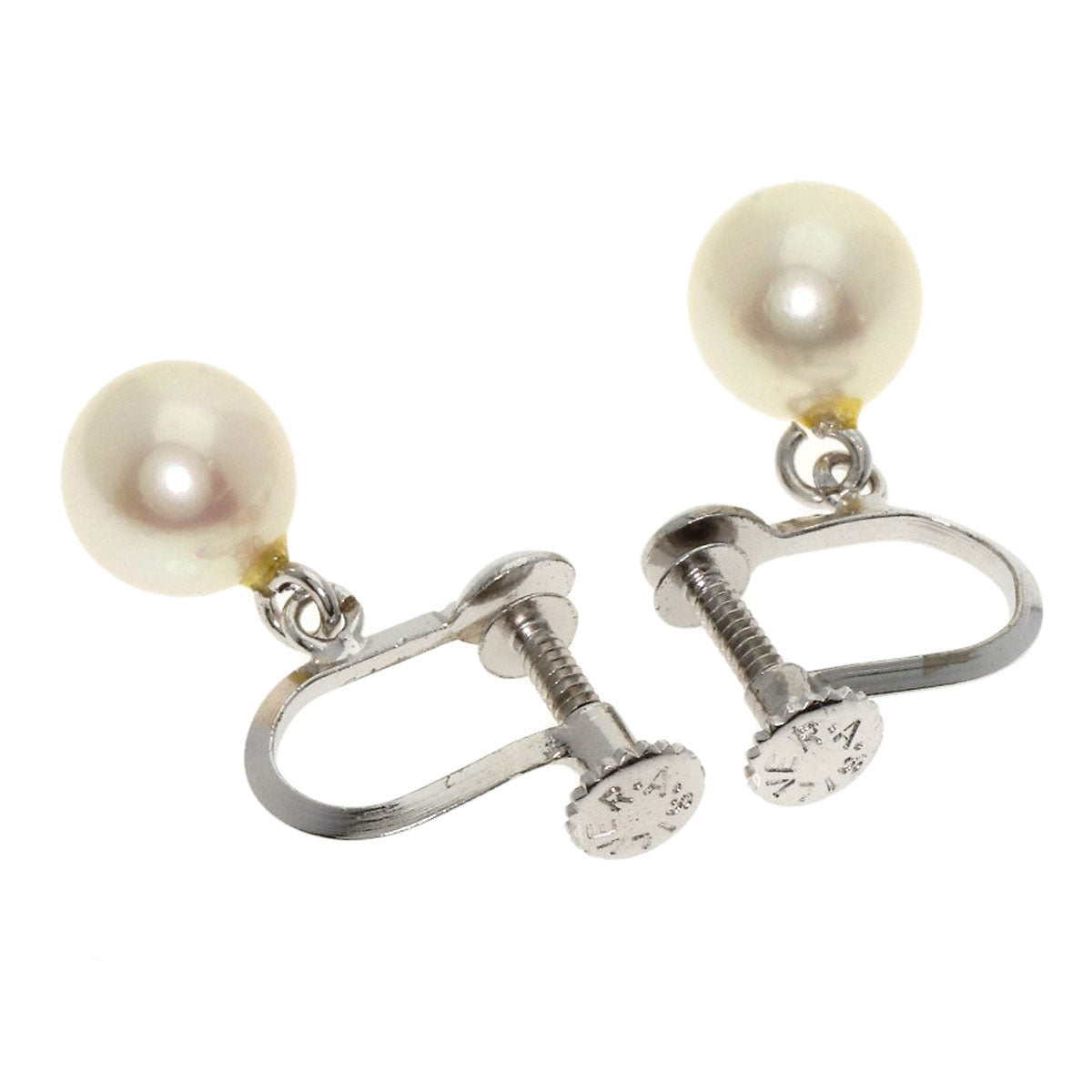 MIKIMOTO Pearl Pearl Earring 2-piece set Necklace Silver Ladies [Used]