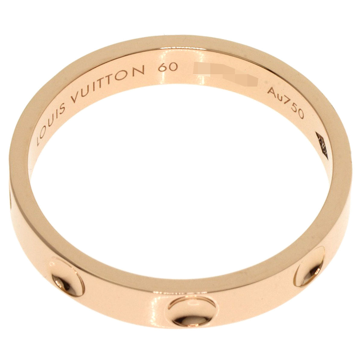 LOUIS VUITTON Puttberg Empreinte #60 Ring K18 Pink Gold unisex [Used]