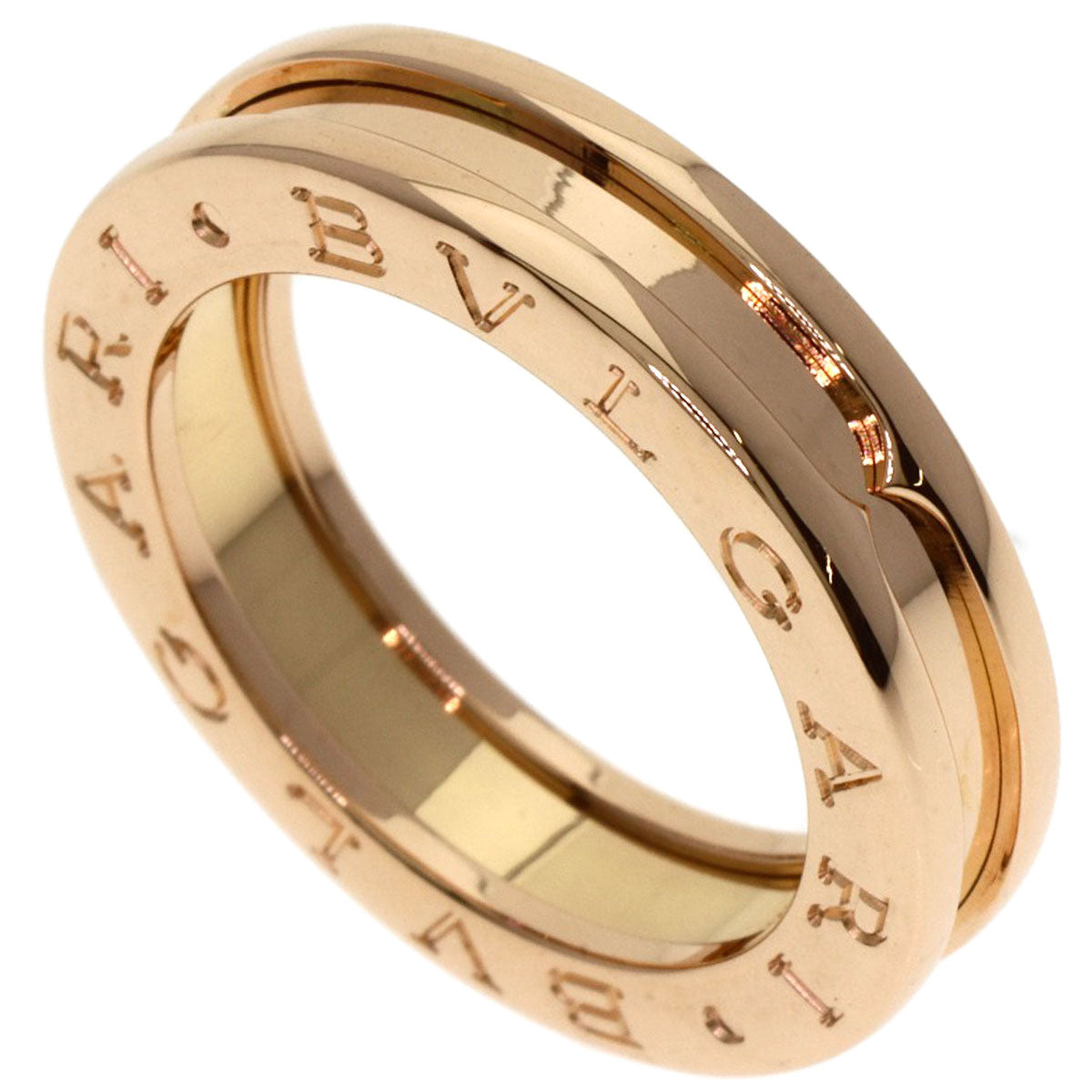 BVLGARI B.zero1 1 band #49 Ring K18 Pink Gold Ladies [Used]