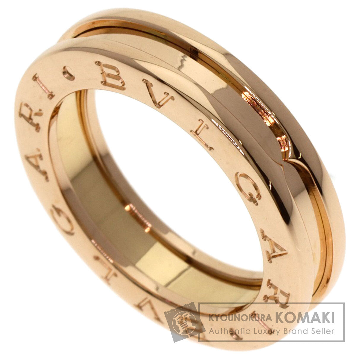 BVLGARI B.zero1 1 band #49 Ring K18 Pink Gold Ladies [Used]