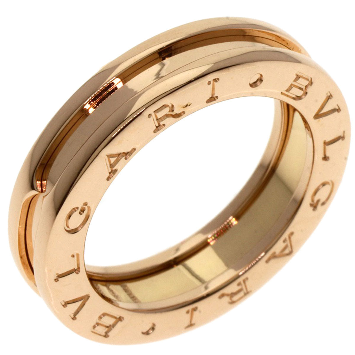 BVLGARI B.zero1 1 band #49 Ring K18 Pink Gold Ladies [Used]