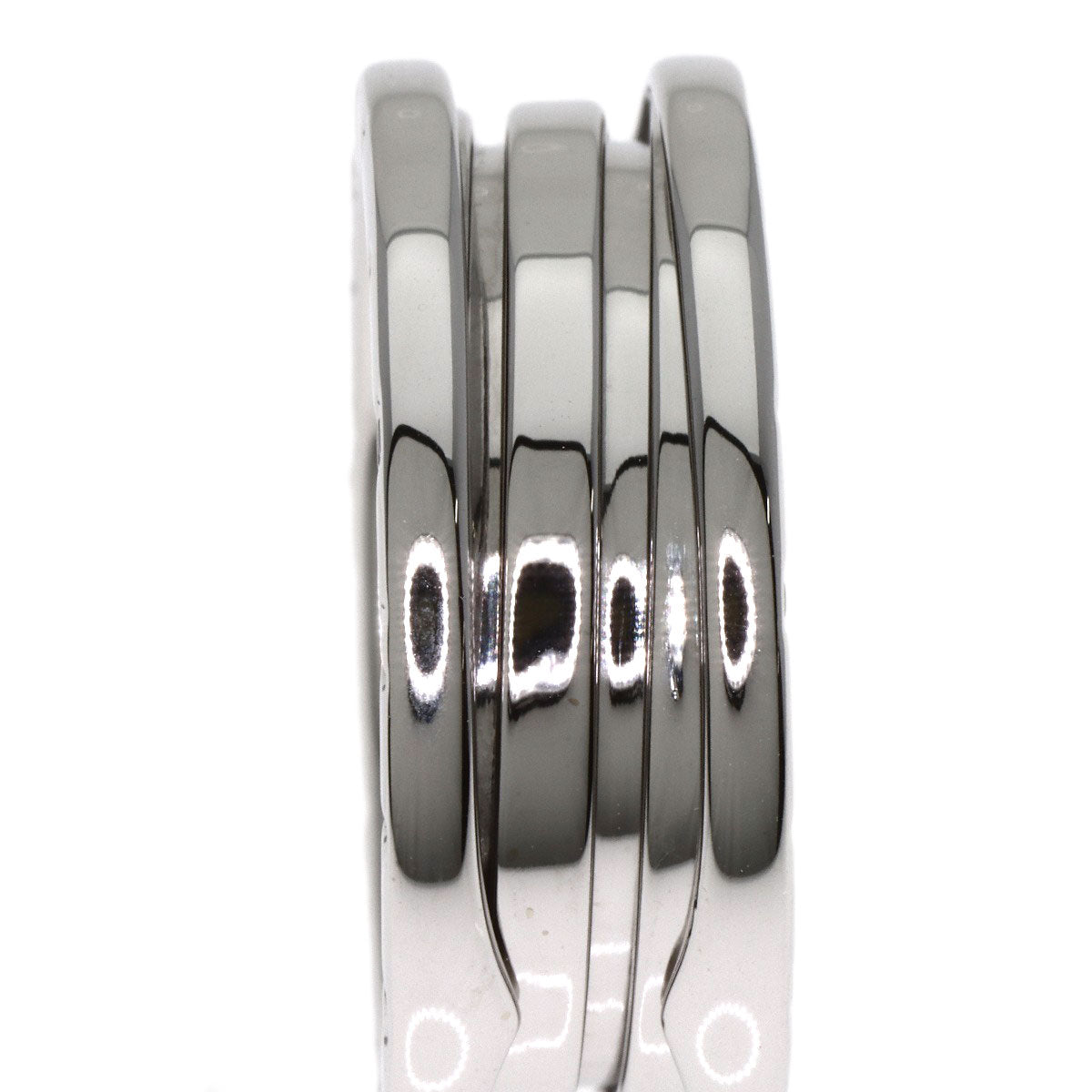 BVLGARI B.zero1 2 band #58 Ring K18 White Gold Ladies [Used]