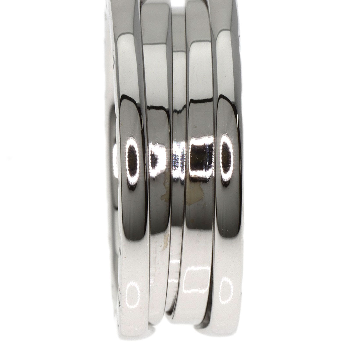 BVLGARI B.zero1 2 band #58 Ring K18 White Gold Ladies [Used]