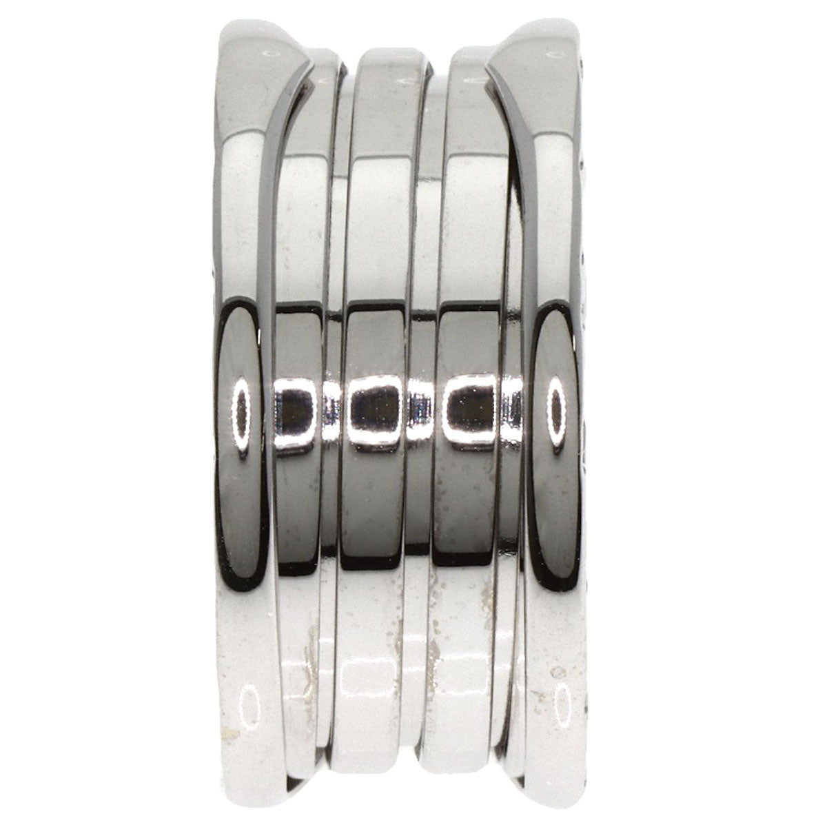 BVLGARI B.zero1 4 Band #59 Ring K18 White Gold mens [Used]