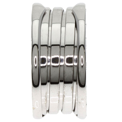 BVLGARI B.zero1 4 Band #59 Ring K18 White Gold mens [Used]