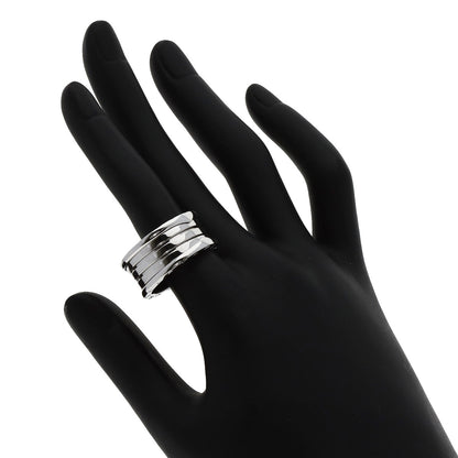 BVLGARI B.zero1 4 Band #59 Ring K18 White Gold mens [Used]