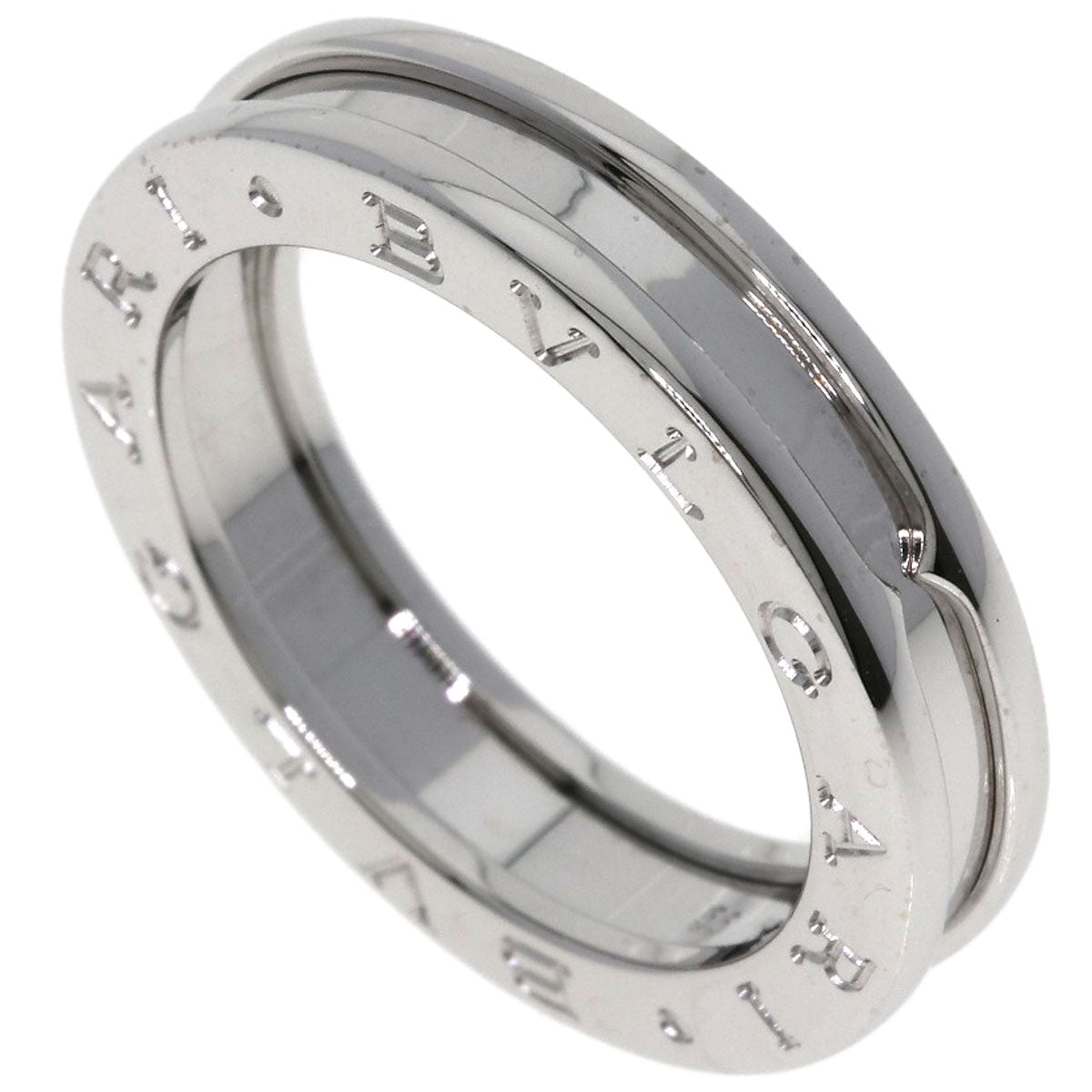 BVLGARI B.zero1 1 band #55 Ring K18 White Gold Ladies [Used]