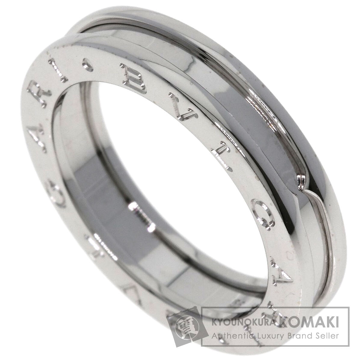 BVLGARI B.zero1 1 band #55 Ring K18 White Gold Ladies [Used]