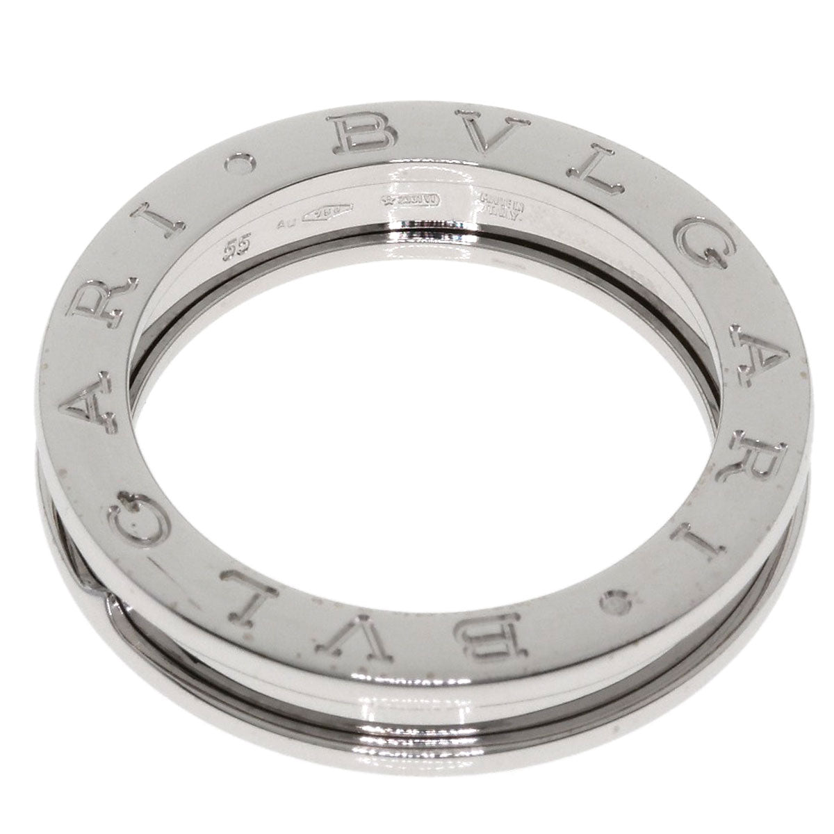 BVLGARI B.zero1 1 band #55 Ring K18 White Gold Ladies [Used]