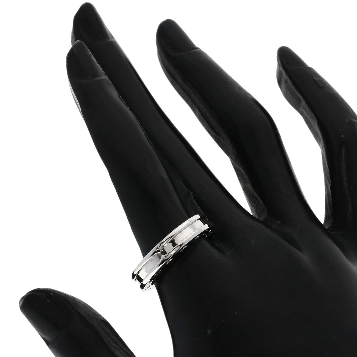 BVLGARI B.zero1 1 band #55 Ring K18 White Gold Ladies [Used]