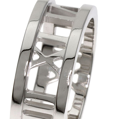 TIFFANY&Co. Atlas open Ring K18 White Gold Ladies [Used]