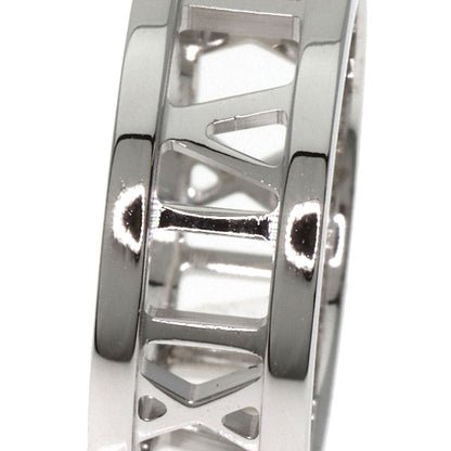 TIFFANY&Co. Atlas open Ring K18 White Gold Ladies [Used]