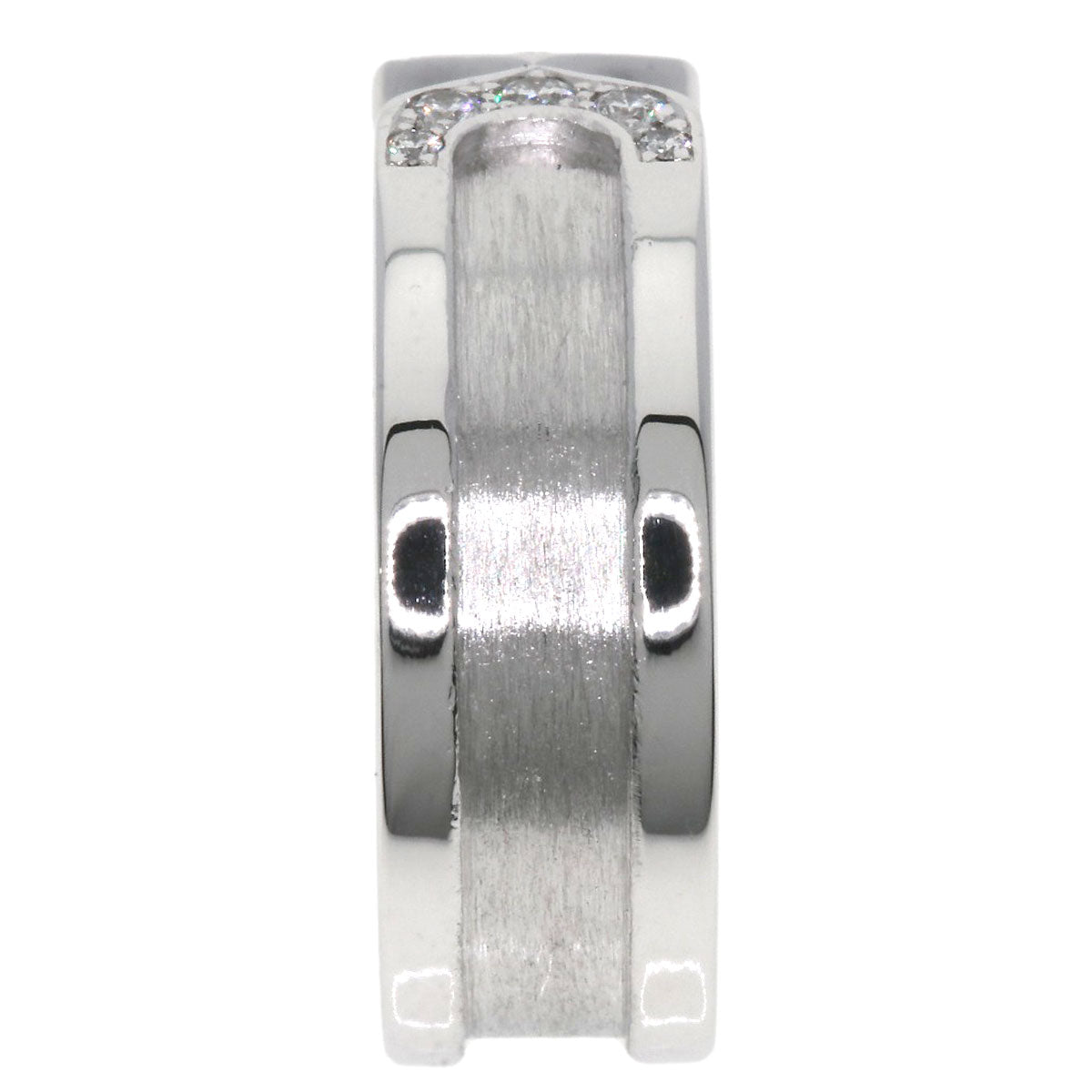 CARTIER C2 Diamond #51 Ring K18 White Gold Ladies [Used]