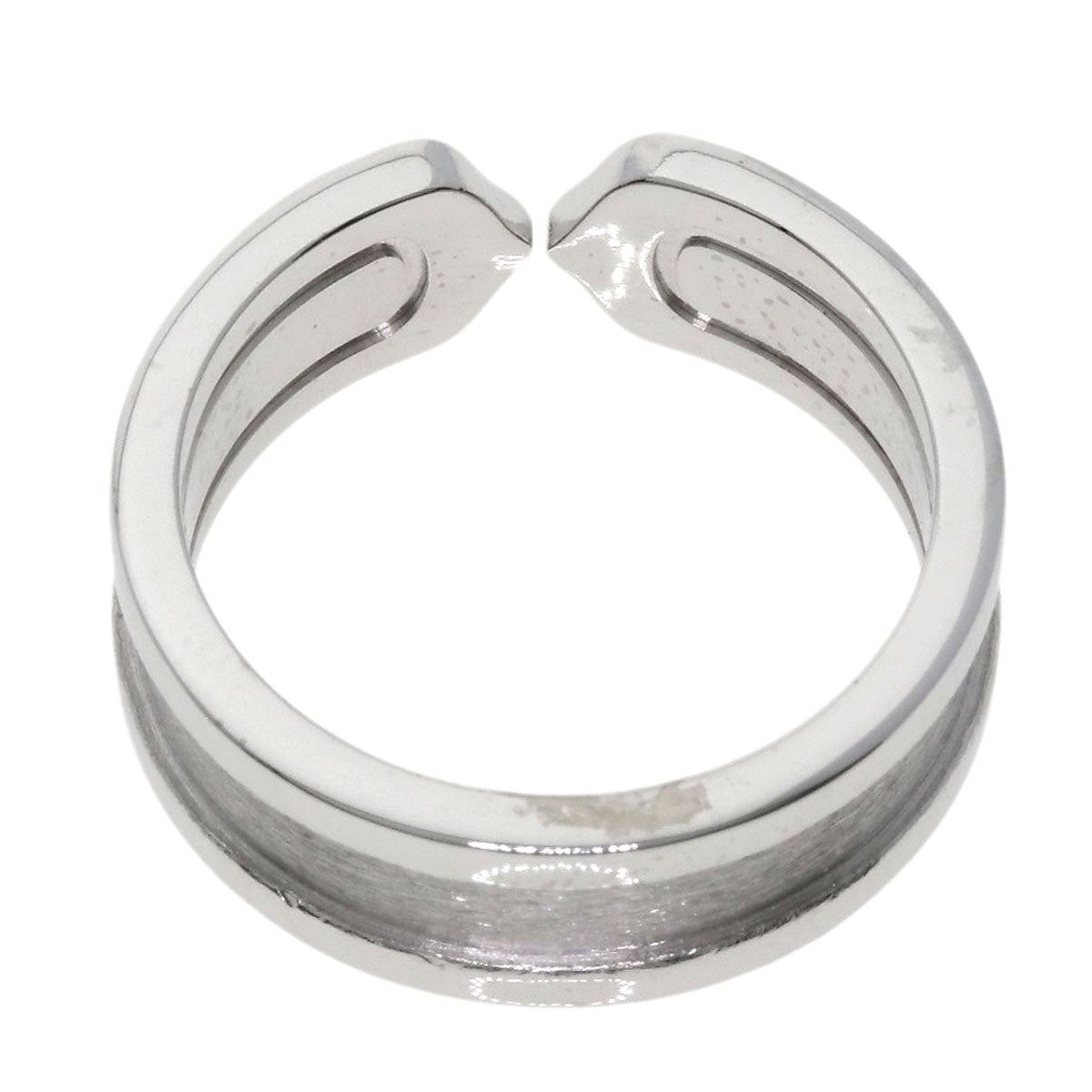 CARTIER C2 Diamond #51 Ring K18 White Gold Ladies [Used]