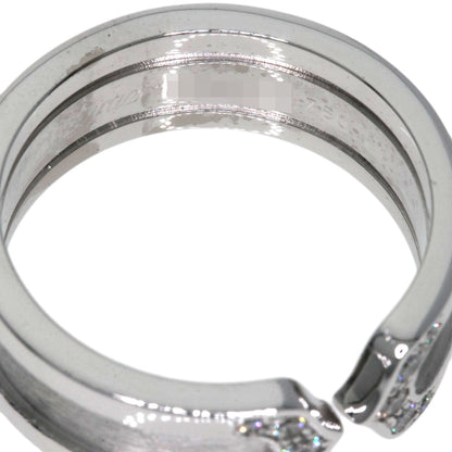 CARTIER C2 Diamond #51 Ring K18 White Gold Ladies [Used]