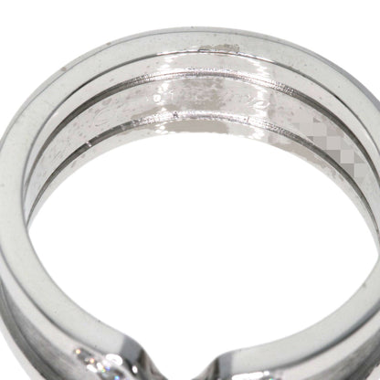 CARTIER C2 Diamond #51 Ring K18 White Gold Ladies [Used]