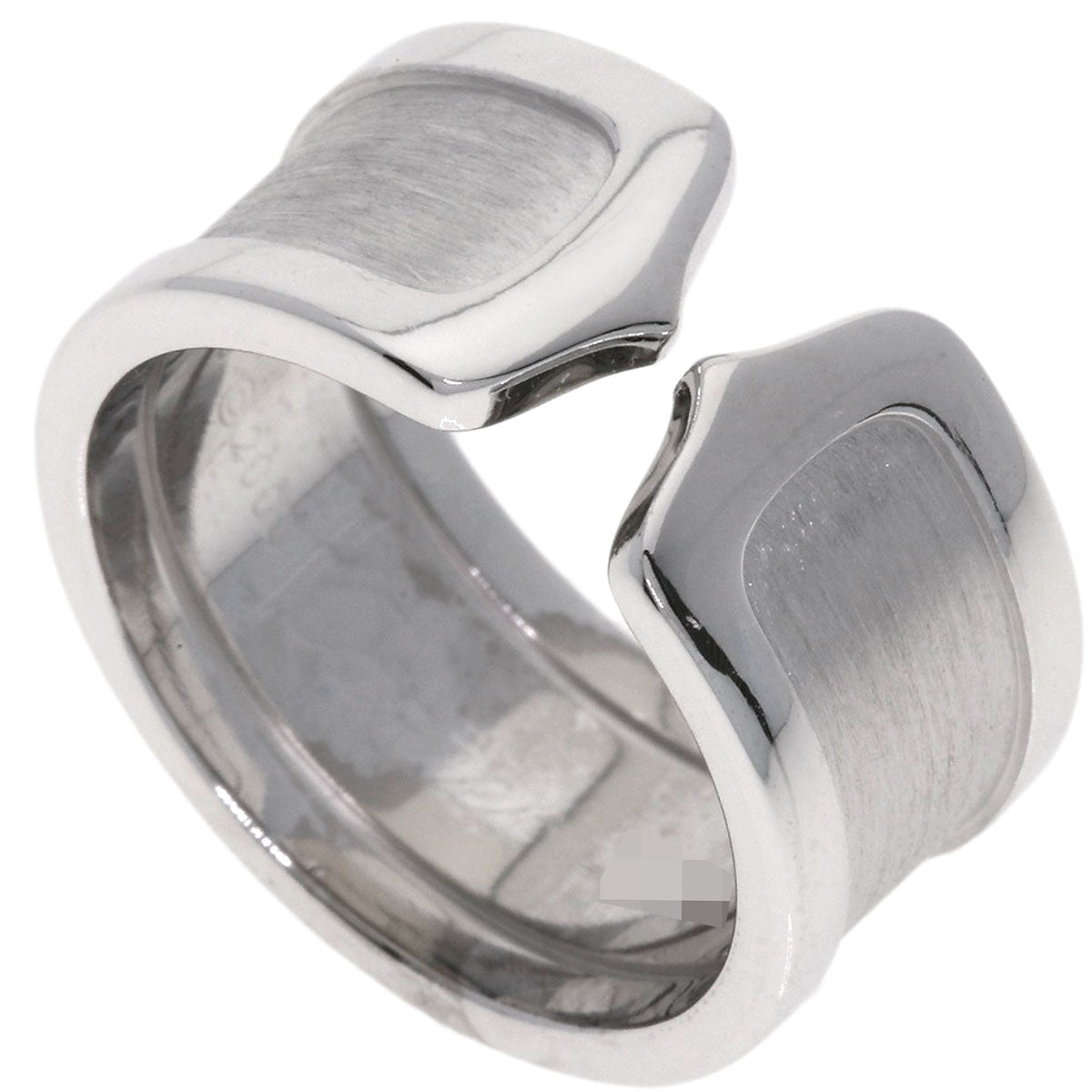 CARTIER C2 #53 Ring K18 White Gold Ladies [Used]