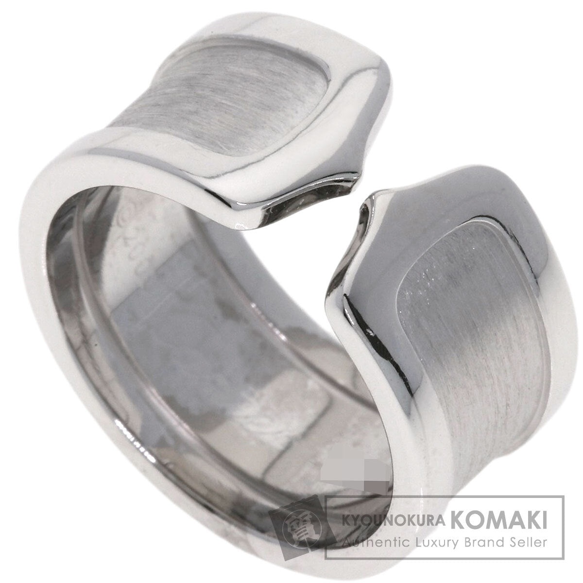 CARTIER C2 #53 Ring K18 White Gold Ladies [Used]