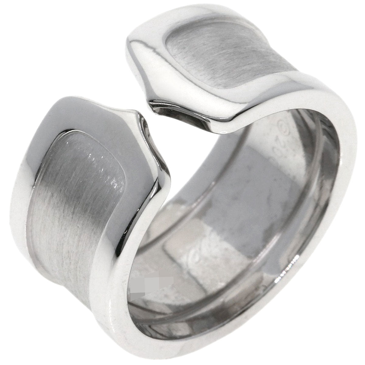 CARTIER C2 #53 Ring K18 White Gold Ladies [Used]
