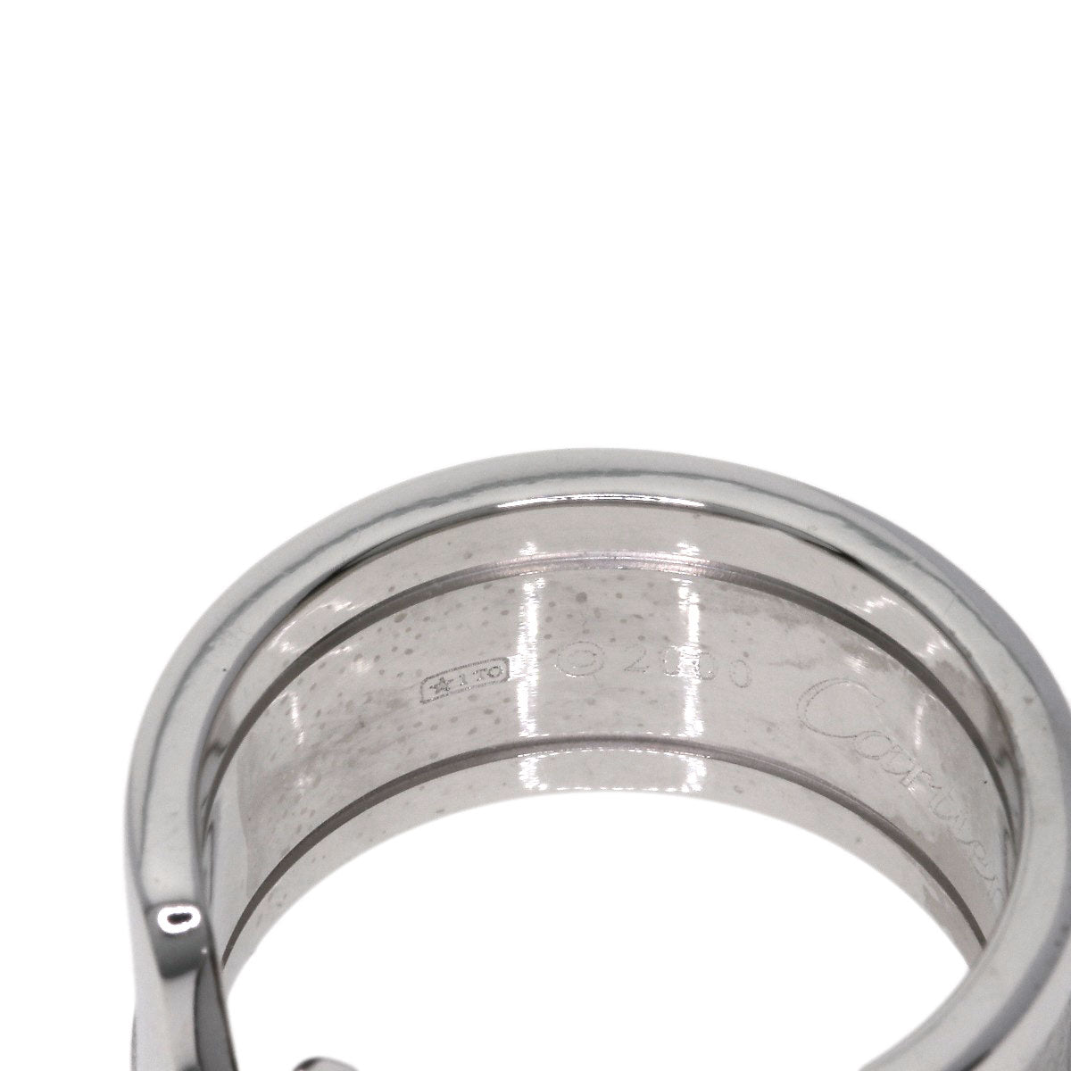 CARTIER C2 #53 Ring K18 White Gold Ladies [Used]