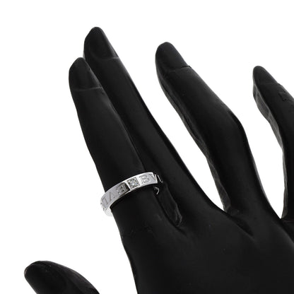 BVLGARI Double logo 1P Diamond Ring K18 White Gold Ladies [Used]