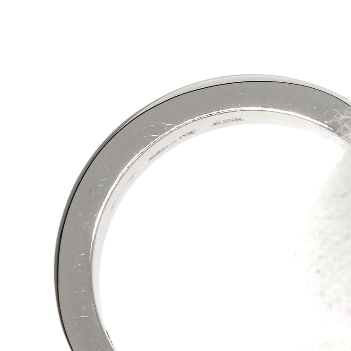 BVLGARI Double logo 1P Diamond Ring K18 White Gold Ladies [Used]