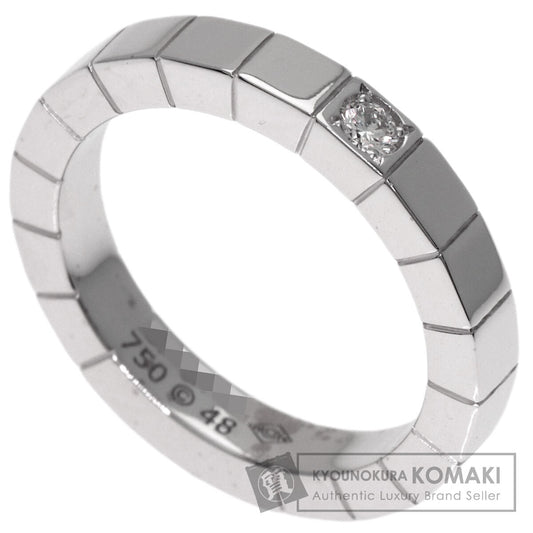 CARTIER Lanier 1P Diamond # 48 Ring K18 White Gold Ladies [Used]