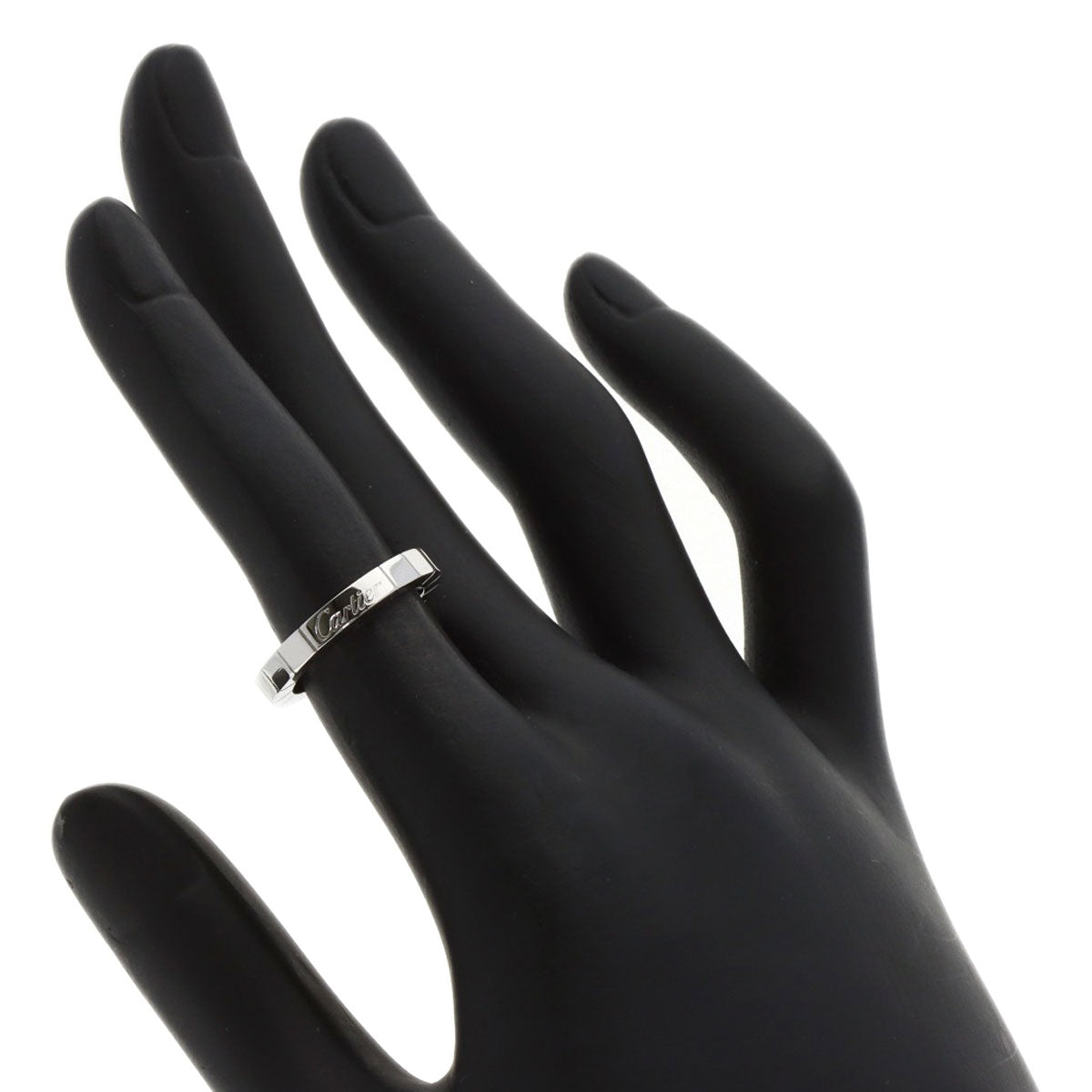 CARTIER Lanier # 47 Ring K18 White Gold Ladies [Used]