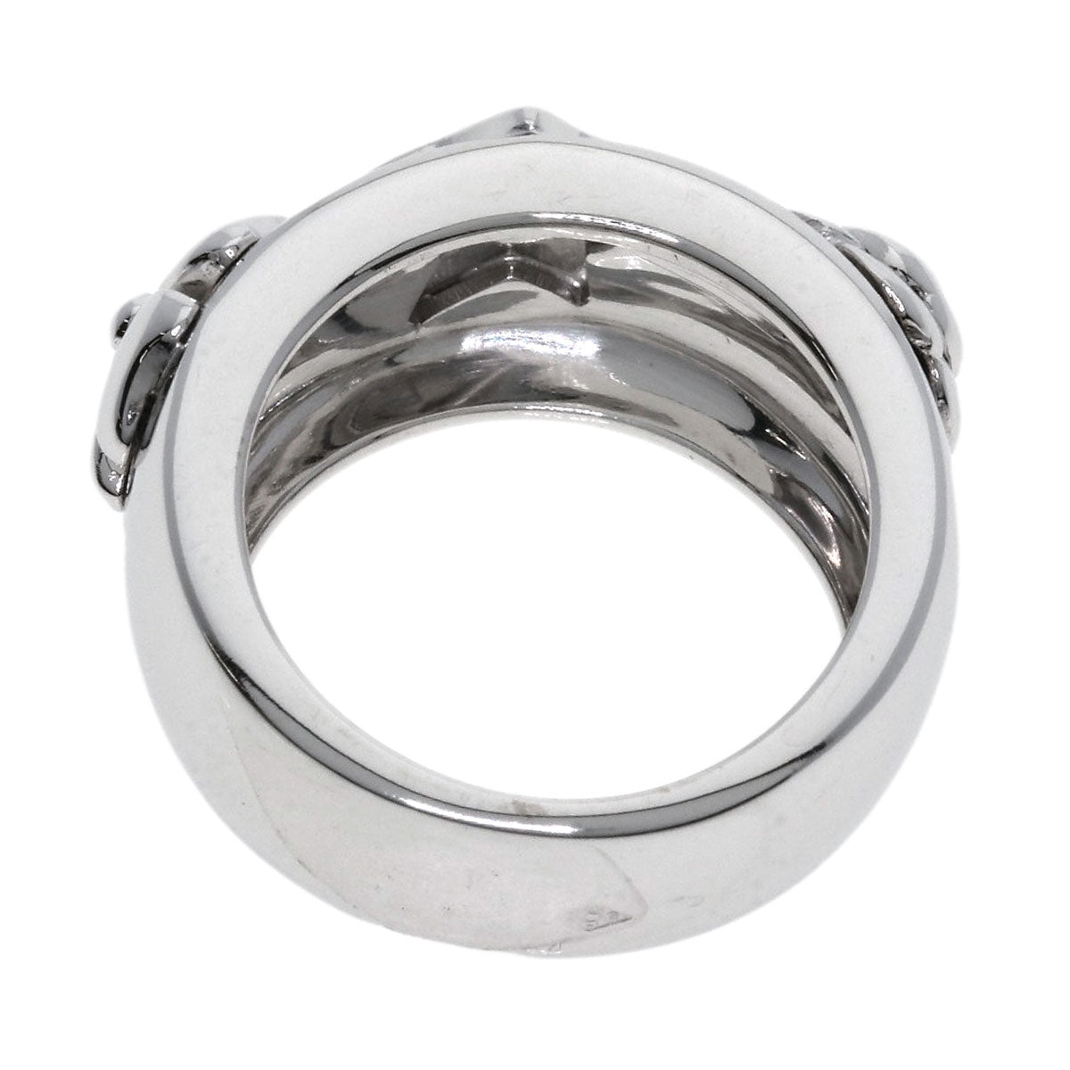 CHANEL Three Symbols Diamond Ring K18 White Gold Ladies [Used]