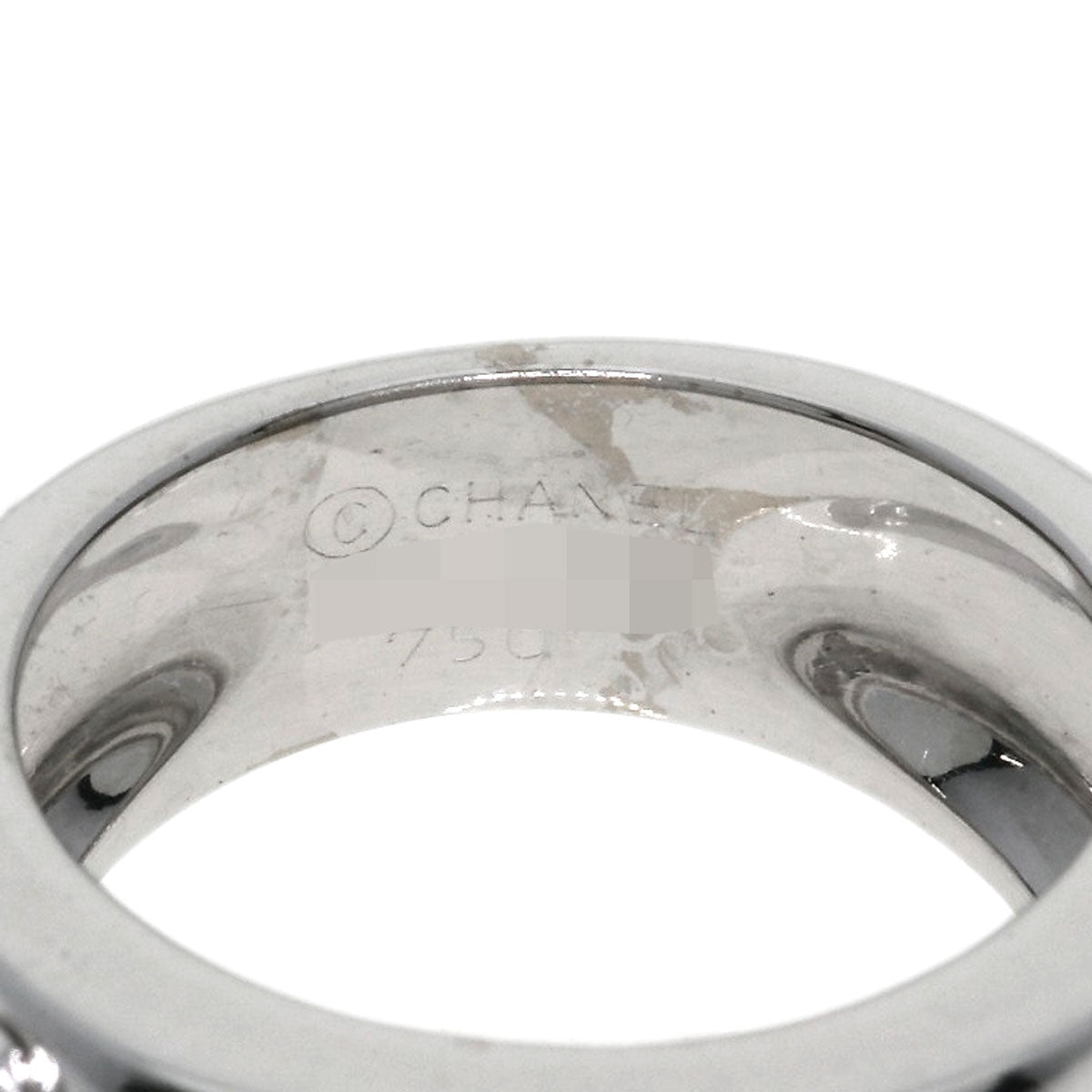 CHANEL Three Symbols Diamond Ring K18 White Gold Ladies [Used]