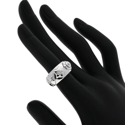CHANEL Three Symbols Diamond Ring K18 White Gold Ladies [Used]