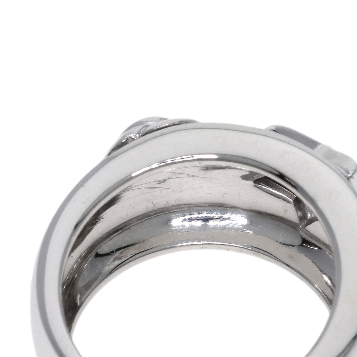 CHANEL Three Symbols Diamond Ring K18 White Gold Ladies [Used]