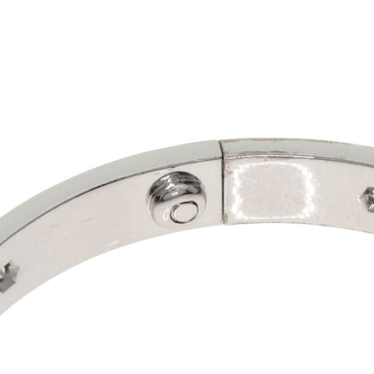CARTIER LOVE Bracelets Half Diamond with Driver # 17 Bracelet K18 White Gold Ladies [Used]