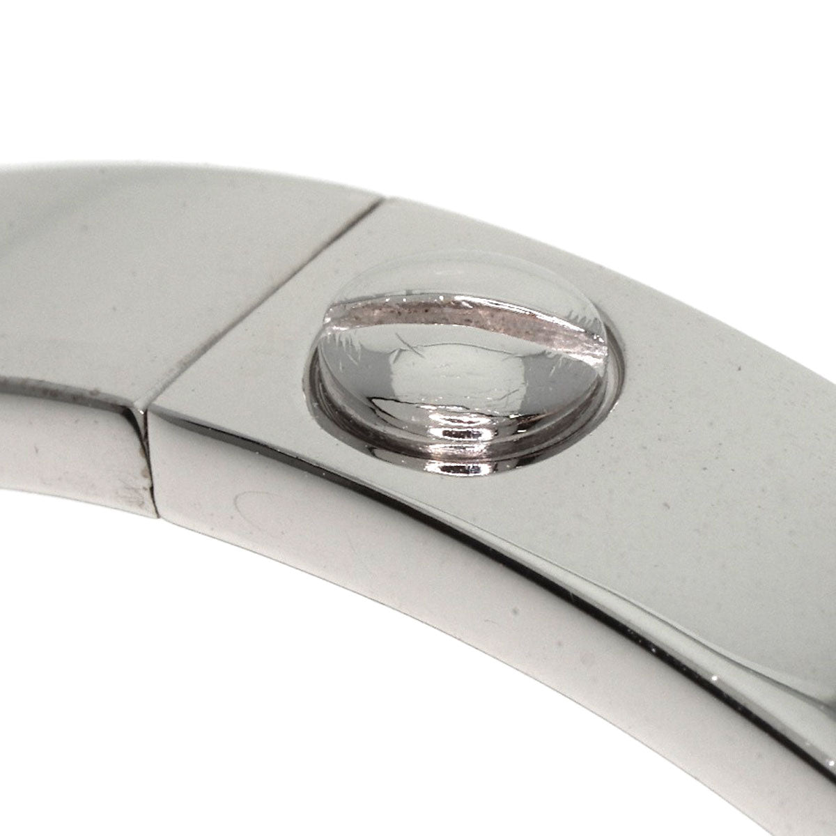 CARTIER LOVE Bracelets Half Diamond with Driver # 17 Bracelet K18 White Gold Ladies [Used]