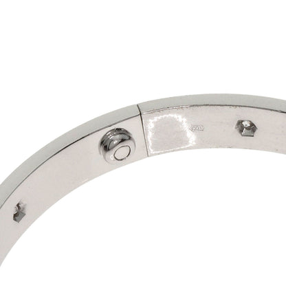 CARTIER LOVE Bracelets Half Diamond with Driver # 17 Bracelet K18 White Gold Ladies [Used]