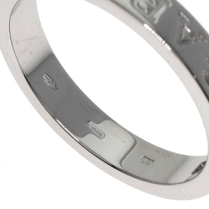 BVLGARI Double logo 1P Diamond Ring K18 White Gold unisex [Used]