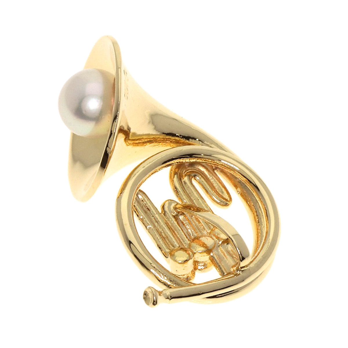 TASAKI Pearl Pearl Horn Pendant top K18 Yellow Gold Ladies [Used]