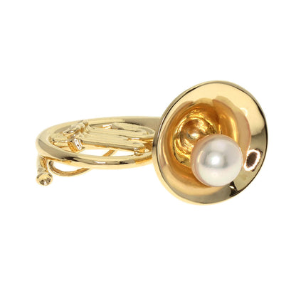 TASAKI Pearl Pearl Horn Pendant top K18 Yellow Gold Ladies [Used]